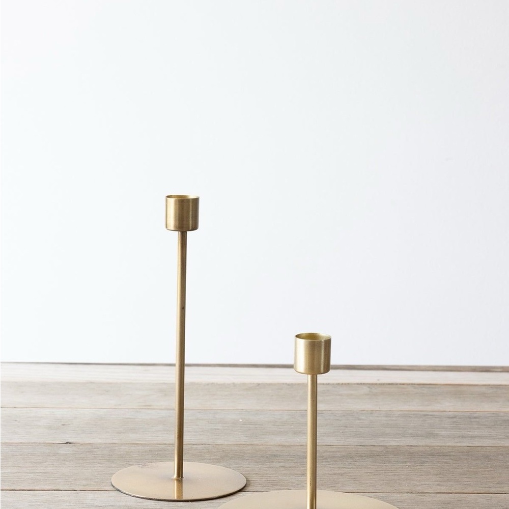 McGee & Co Solid Brass Candlesticks